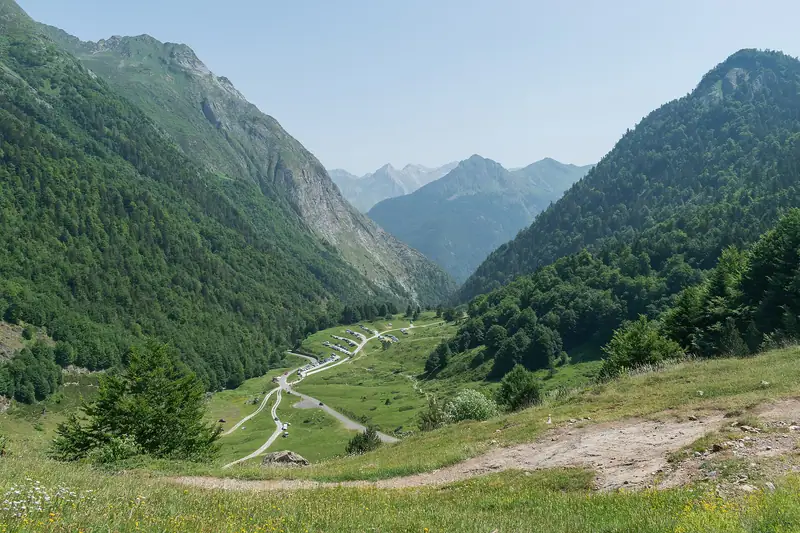 Ossau Valley in commune of Laruns, Pyrénées-Atlantiques, France