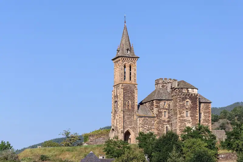 Our Lady of the Assumption church in Bédouès, Lozère, France