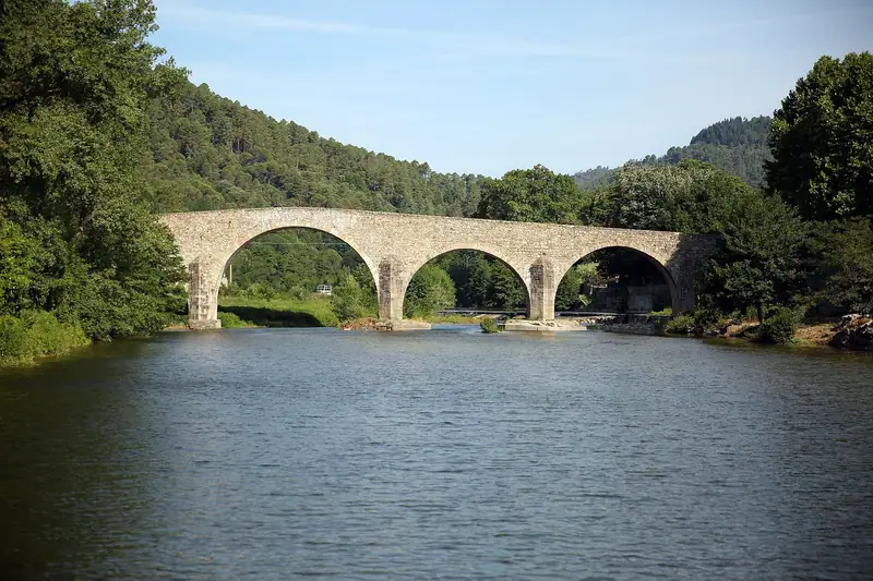 View of the Old Bridge of Saint Jean-du-Gard.