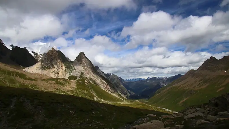 Courmayeur. Dans la montée au Col de la Seigne.