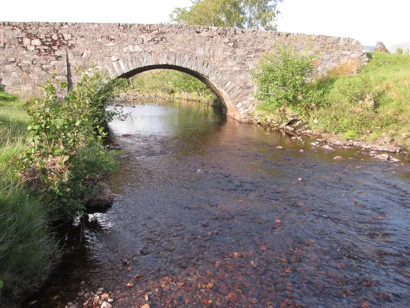 Bridge over a river at Inveroran